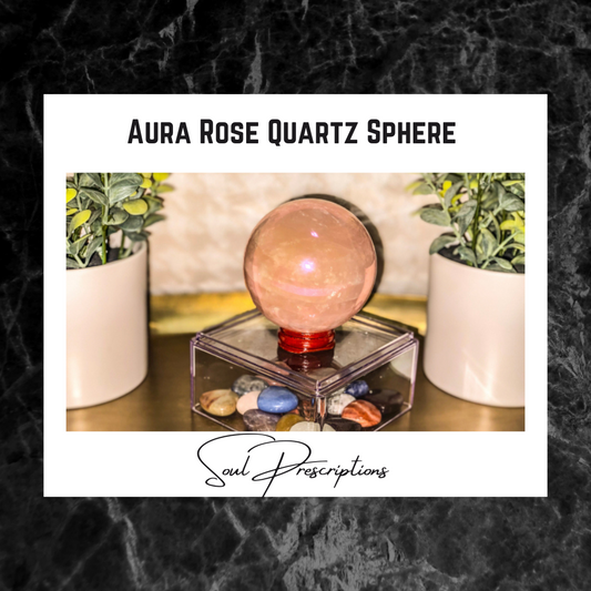 Aura Rose Quartz Sphere