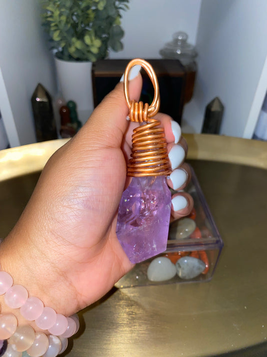 Hand Made Amethyst Necklace